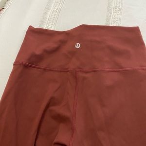 Burnt Orange Lululemon Leggings